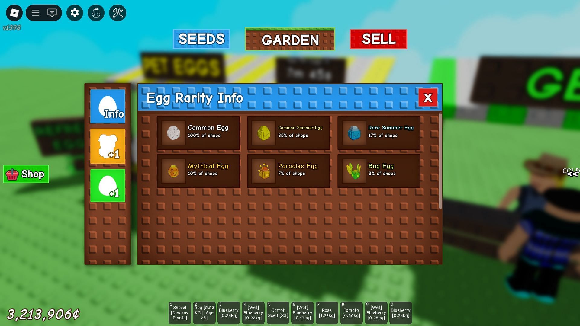 The Paradise Egg in the Pet Eggs Shop (Image via Roblox)
